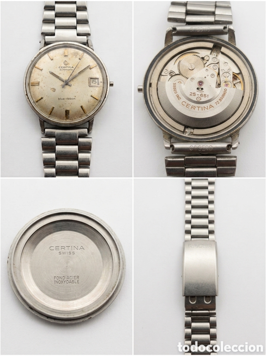 Relojes autom&aacute;ticos: Reloj Certina Blue Ribbon Autom&aacute;tico Vintage - Calibre 25-651