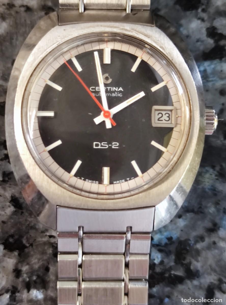 Relojes autom&aacute;ticos: Certina DS-2 esfera negra, a&ntilde;os 70 en gran estado.