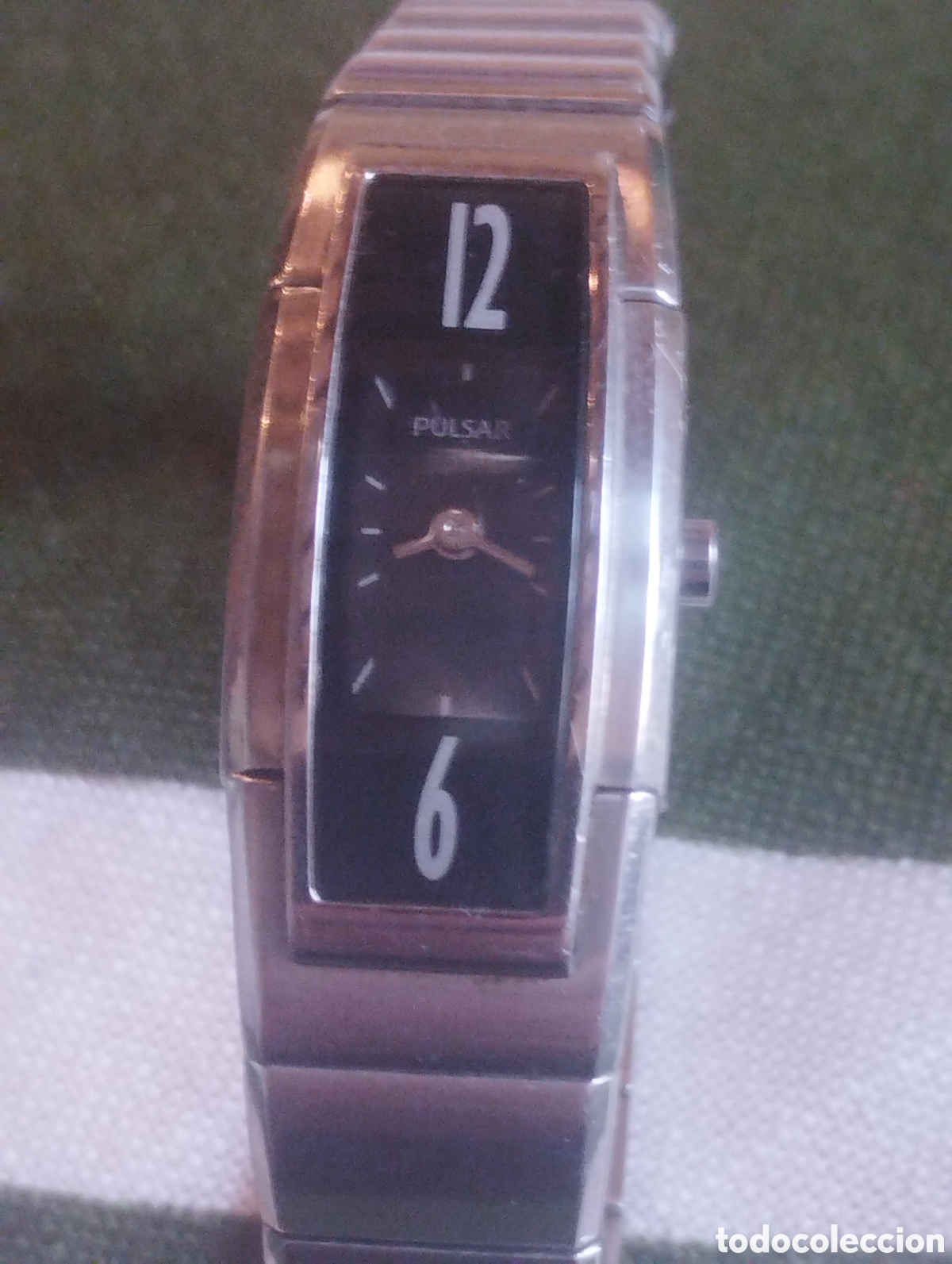 Relojes autom&aacute;ticos: Reloj Pulsar de mujer rectangular muy buen estado - Foto 2
