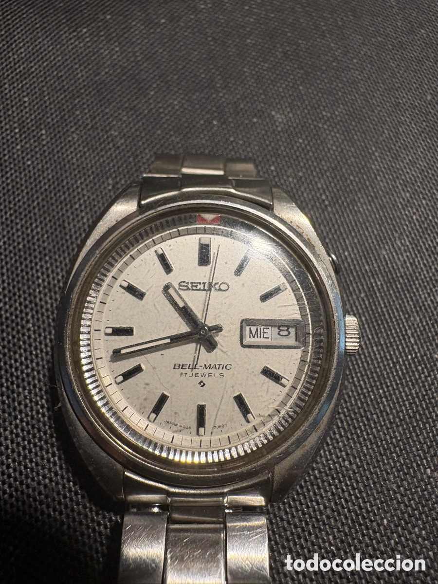 Automatik-Armbanduhren: SEIKO BELL-MATIC 4006-7002 &ndash; Reloj autom&aacute;tico vintage con alarma &ndash; 17 rub&iacute;es &ndash; Funciona