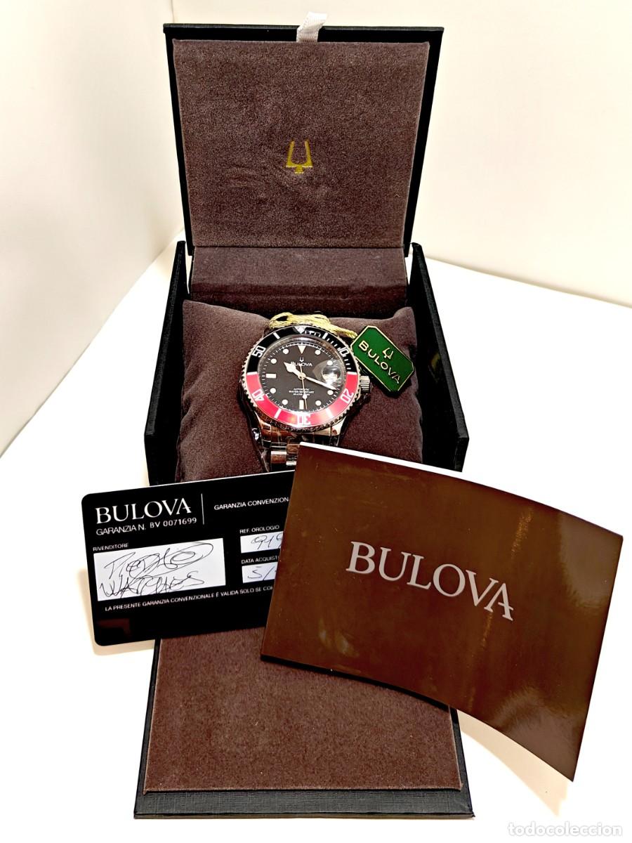 Relojes autom&aacute;ticos: Reloj Bulova Submariner &rdquo;Coke&rdquo; (Ref. 91910) - NOS (Nuevo A Estrenar) - Full Set
