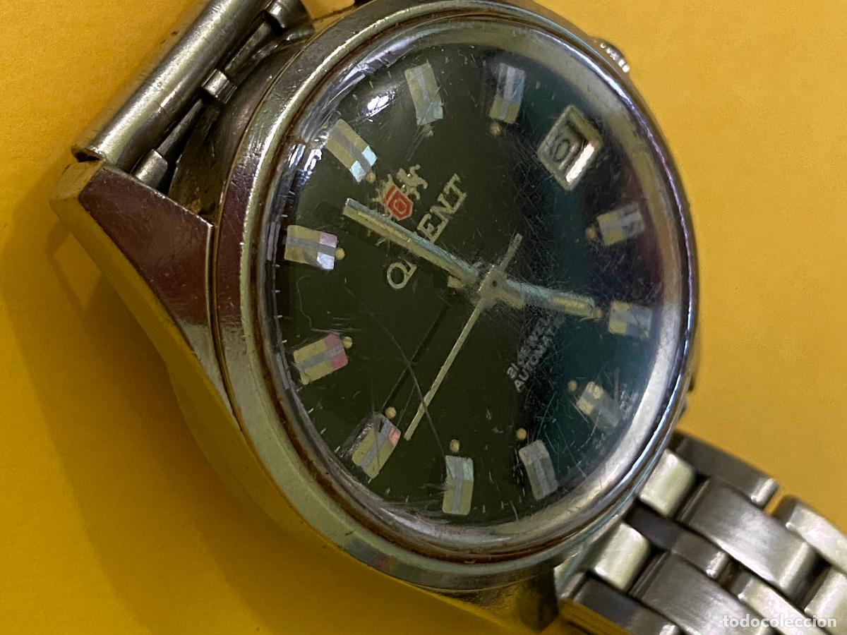 Relojes autom&aacute;ticos: RELOJ ORIENT AUTOM&Aacute;TICO 21 RUBIS ESFERA NEGRA - FUNCIONANDO - Foto 3