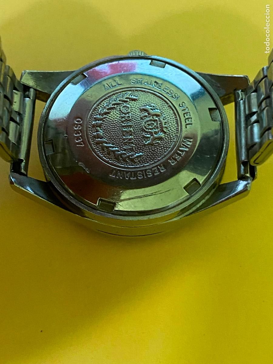 Relojes autom&aacute;ticos: RELOJ ORIENT AUTOM&Aacute;TICO 21 RUBIS ESFERA NEGRA - FUNCIONANDO - Foto 4
