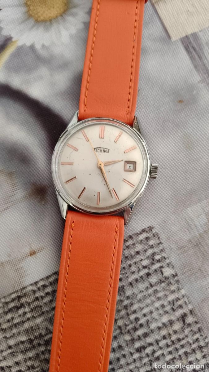 Automatic Watches: Montre homme automatique suisse Technos fonctionne parfaitement revisee par horloger