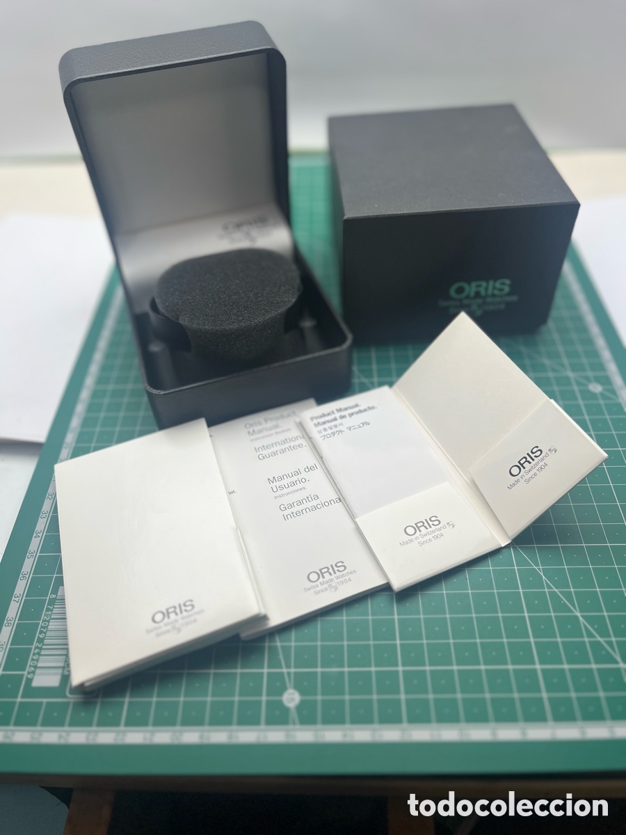 Relojes autom&aacute;ticos: ORIS caja estuche piel con documentaci&oacute;n - Foto 2