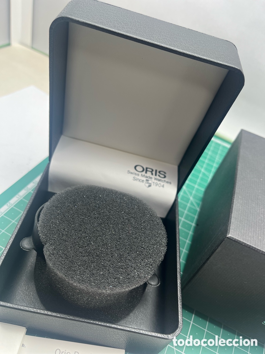 Relojes autom&aacute;ticos: ORIS caja estuche piel con documentaci&oacute;n - Foto 3