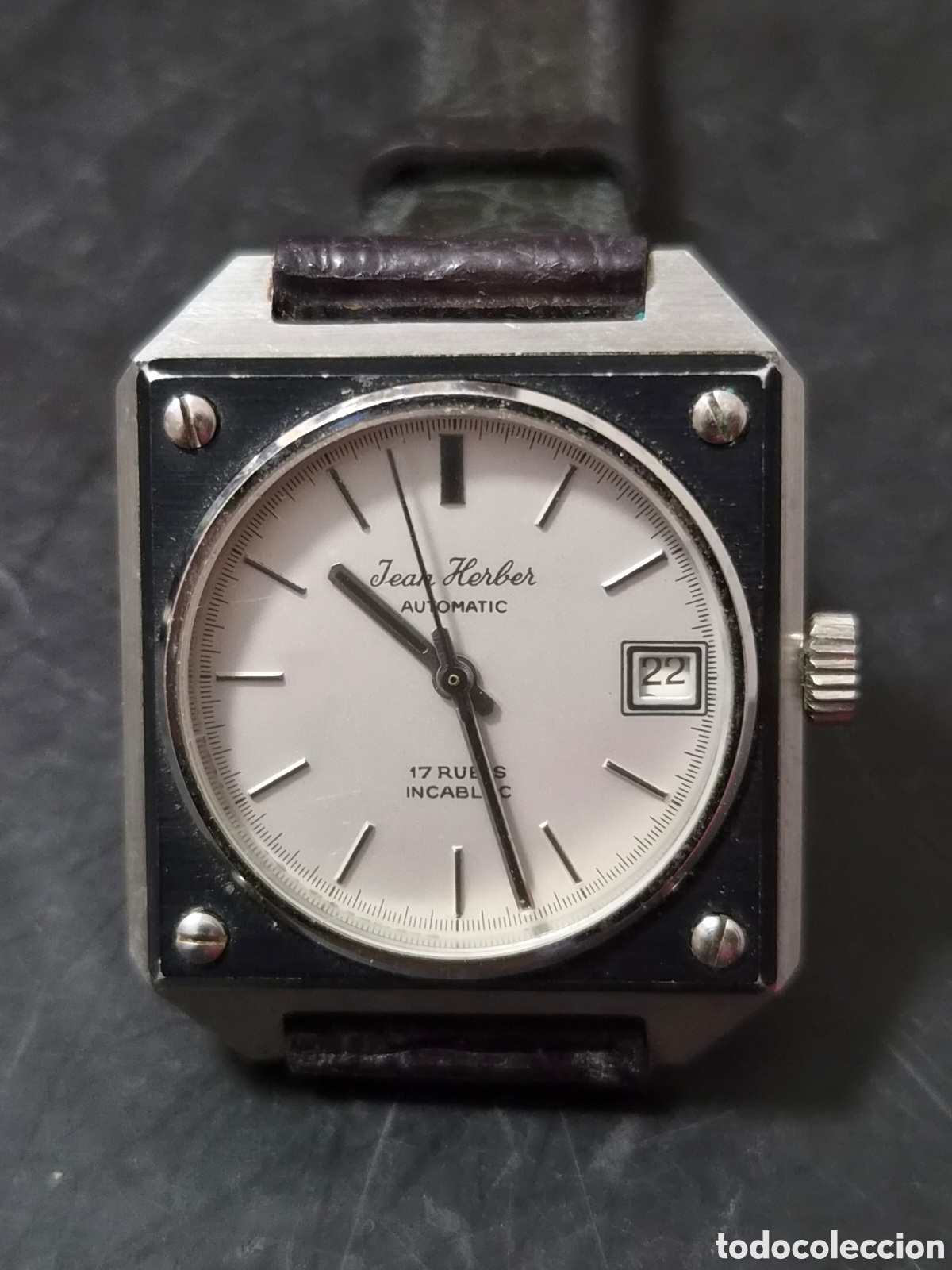Relojes autom&aacute;ticos: ANTIGUO RELOJ JEAN HERBER AUTOMATIC ORIGINAL Y FUNCIONANDO A&Ntilde;OS 70 VINTAGE