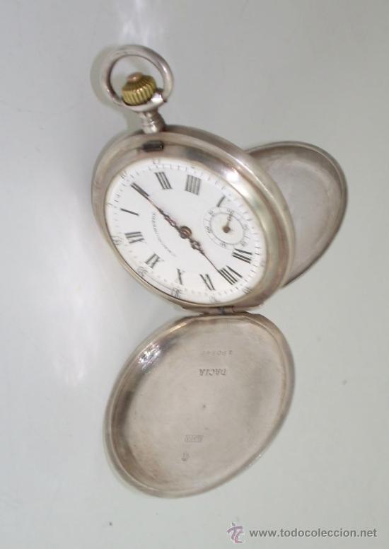 Relojes de bolsillo: RELOJ DE PLATA, ANTIGUO SIGLO XIX - Foto 6 - 25953997