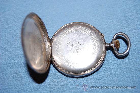 Relojes de bolsillo: RELOJ DE BOLSILLO EN PLATA - Foto 5