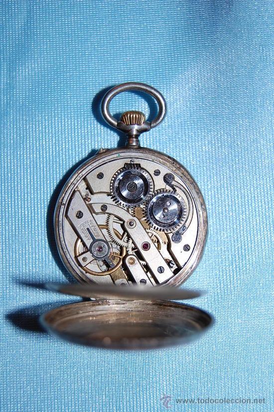 Relojes de bolsillo: RELOJ DE BOLSILLO EN PLATA - Foto 7