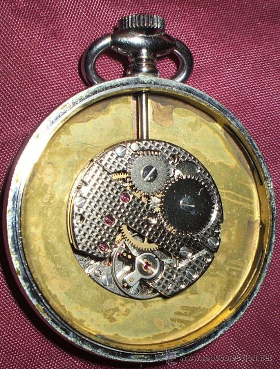 Relojes de bolsillo: RELOJ DE BOLSILLO DE CUERDA FUNCIONANDO MARCA ERVIL PARIS - Foto 2 - 29344608