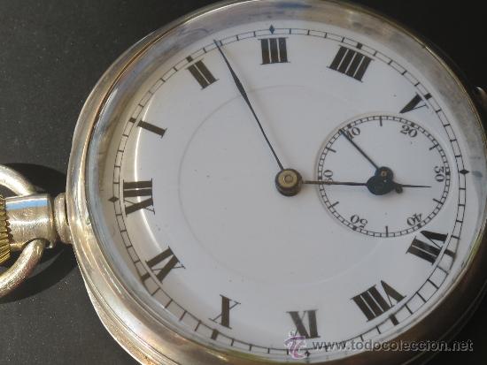 Relojes de bolsillo: RELOJ BOLSILLO - PLATA - FUNCIONA PERFECTAMENTE - Foto 3