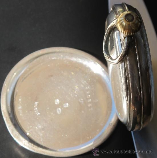 Relojes de bolsillo: RELOJ BOLSILLO - PLATA - FUNCIONA PERFECTAMENTE - Foto 7