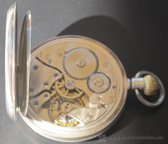Relojes de bolsillo: RELOJ BOLSILLO - PLATA - FUNCIONA PERFECTAMENTE - Foto 9