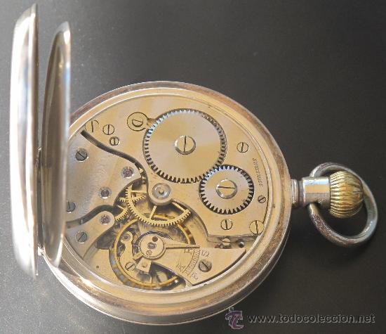 Relojes de bolsillo: RELOJ BOLSILLO - PLATA - FUNCIONA PERFECTAMENTE - Foto 10