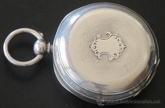 Relojes de bolsillo: RELOJ BOLSILLO - PLATA - FUNCIONA PERFECTAMENTE - Foto 3
