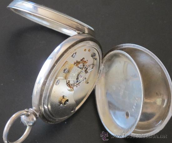 Relojes de bolsillo: RELOJ BOLSILLO - PLATA - FUNCIONA PERFECTAMENTE - Foto 5