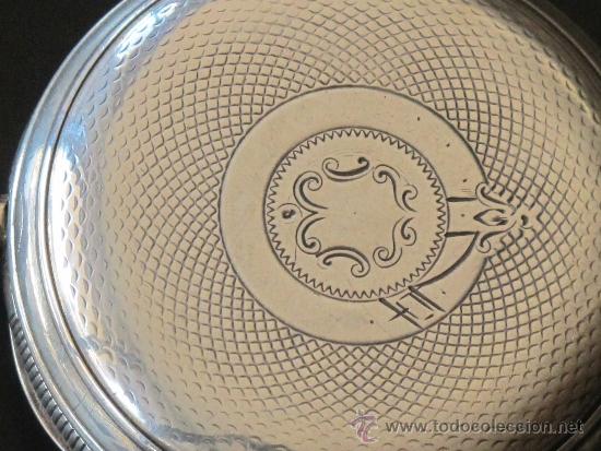 Relojes de bolsillo: RELOJ BOLSILLO - PLATA - FUNCIONA PERFECTAMENTE - LLAVE - Foto 3