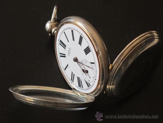Relojes de bolsillo: RELOJ BOLSILLO - PLATA - FUNCIONA PERFECTAMENTE - LLAVE - Foto 5