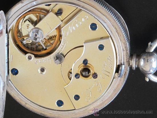 Relojes de bolsillo: RELOJ BOLSILLO - PLATA - FUNCIONA PERFECTAMENTE - LLAVE - Foto 7