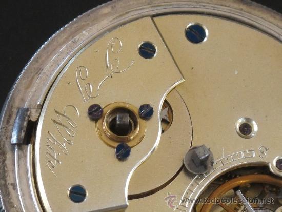 Relojes de bolsillo: RELOJ BOLSILLO - PLATA - FUNCIONA PERFECTAMENTE - LLAVE - Foto 8