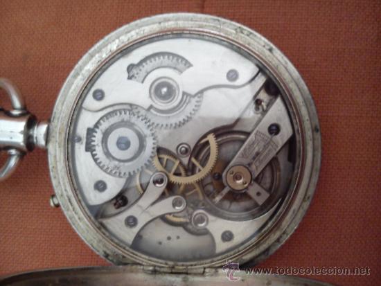 Relojes de bolsillo: Reloj de bolsillo tres tapas de plata - Foto 2