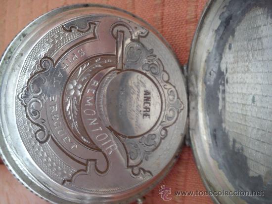 Relojes de bolsillo: Reloj de bolsillo tres tapas de plata - Foto 3