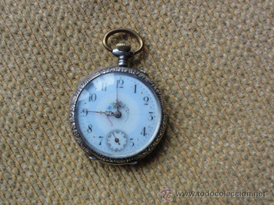 Relojes de bolsillo: RELOJ DE PLATA - Foto 1