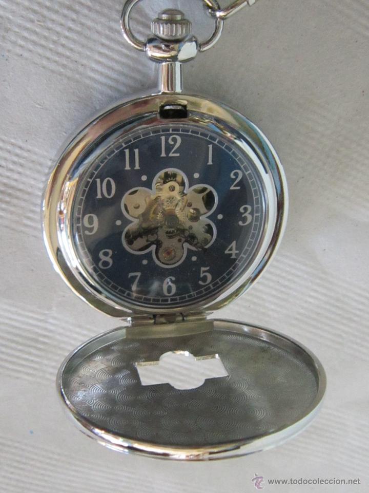 Relojes de bolsillo: RELOJ DE BOLSILLO EN ACERO - Foto 1