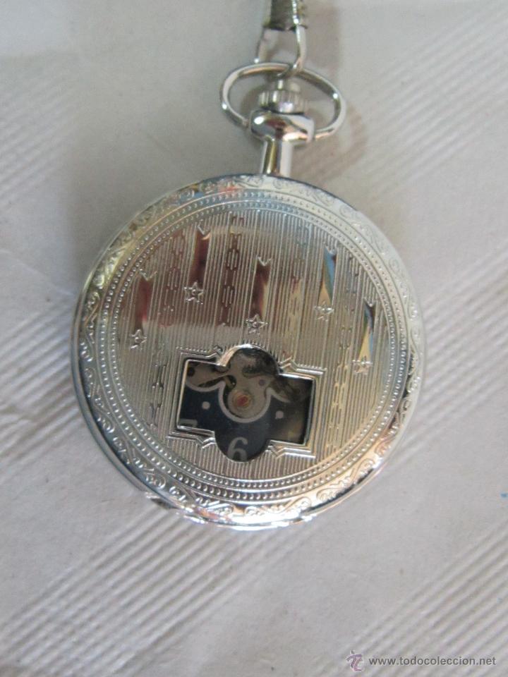 Relojes de bolsillo: RELOJ DE BOLSILLO EN ACERO - Foto 2