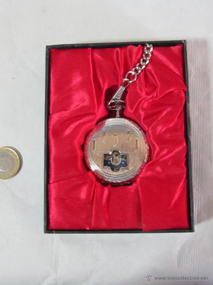 Relojes de bolsillo: RELOJ DE BOLSILLO EN ACERO - Foto 3