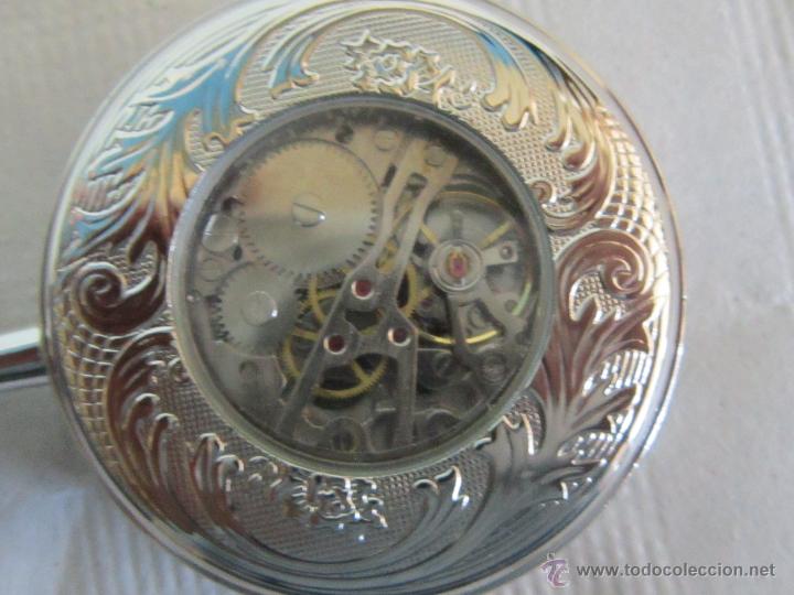 Relojes de bolsillo: RELOJ DE BOLSILLO EN ACERO - Foto 6
