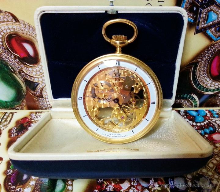 bucherer pocket watch 17 jewels incabloc