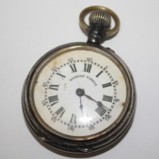 Relojes de bolsillo: RE154 RELOJ ROSKPOF PATENT - CAJA DE PLATA - FUNCIONA - FINALES S. XIX
