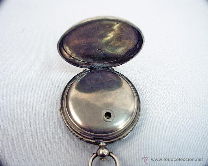 Relojes de bolsillo: Reloj de bolsillo de plata ingles - Foto 5