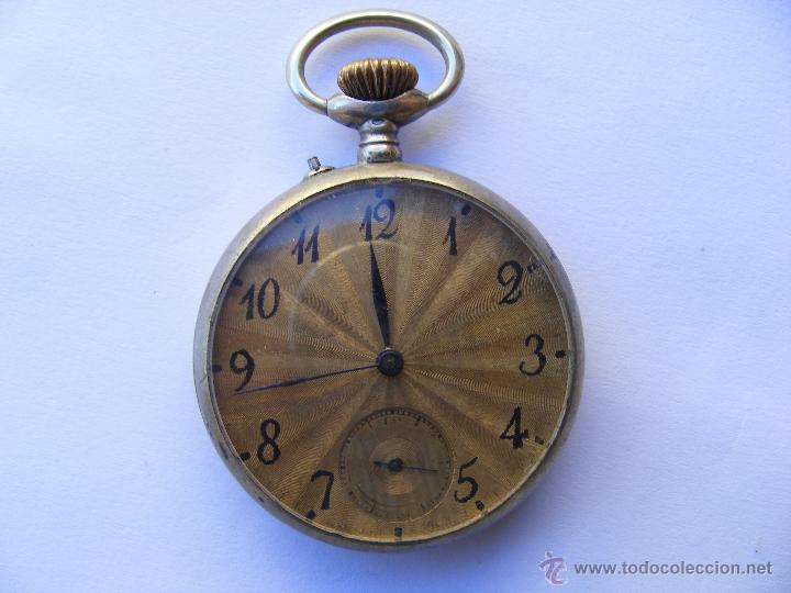 Relojes de bolsillo: RELOJ ANTIGUO- PLATA - Foto 1