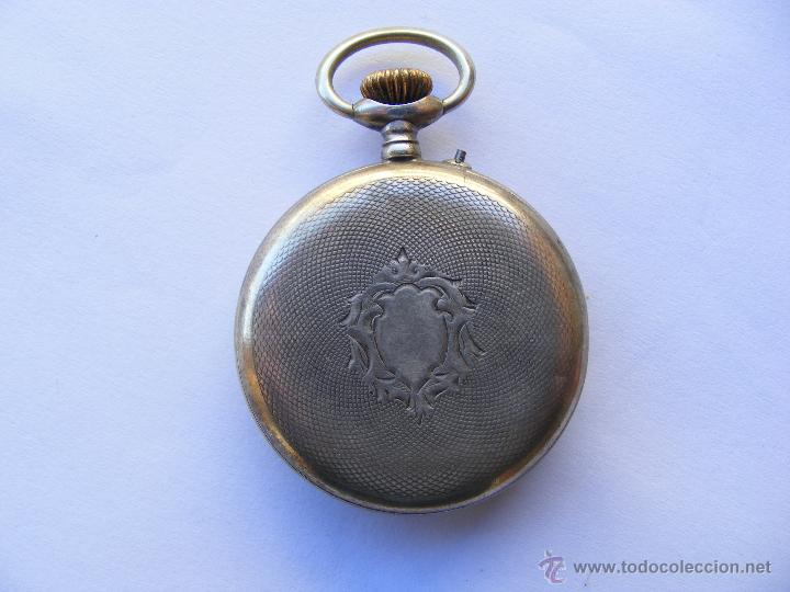 Relojes de bolsillo: RELOJ ANTIGUO- PLATA - Foto 4