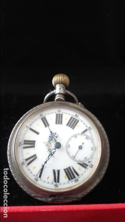 Relojes de bolsillo: Reloj antiguo plata - Foto 1