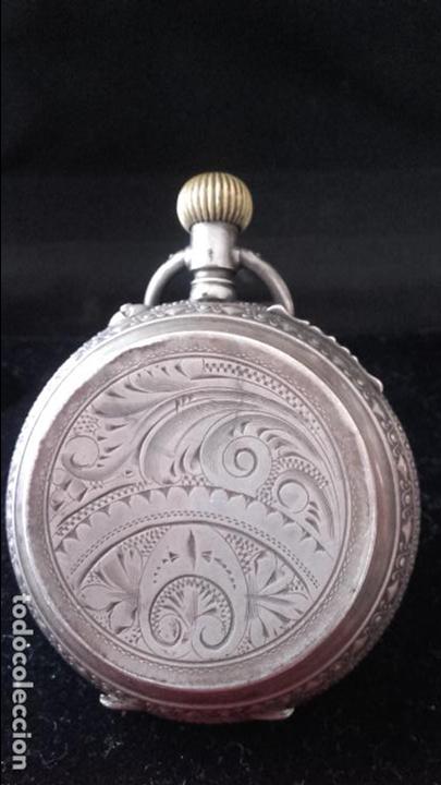 Relojes de bolsillo: Reloj antiguo plata - Foto 2