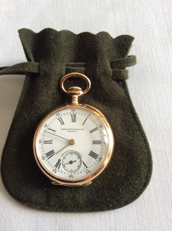 reloj de bolsillo patek señora en oro - venta todocoleccion