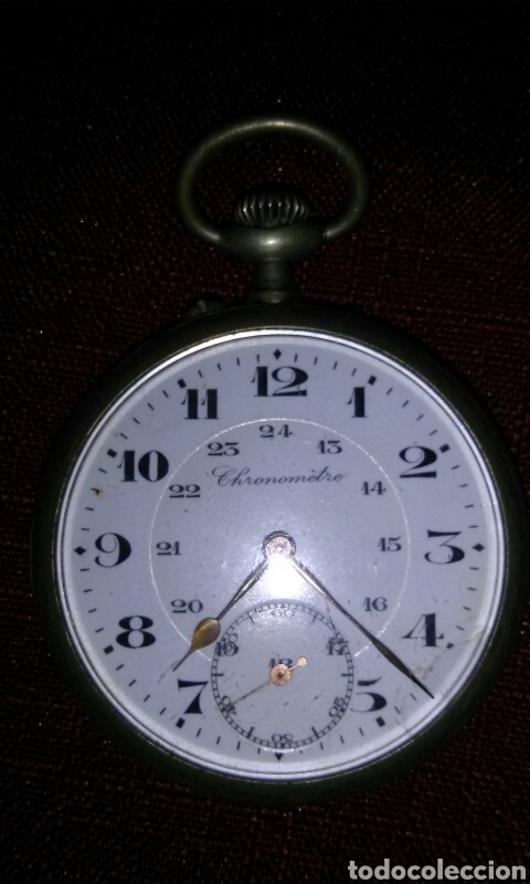 Relojes de bolsillo: Reloj bolsillo caballero plata - Foto 1
