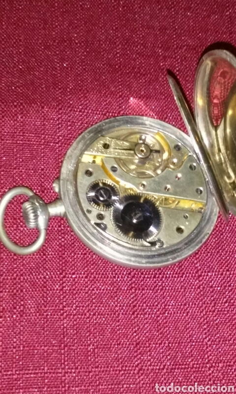 Relojes de bolsillo: Reloj bolsillo caballero plata - Foto 5