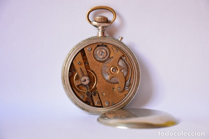 Relojes de bolsillo: Reloj de bolsillo antiguo Systeme Roskopf - Funciona - Foto 2