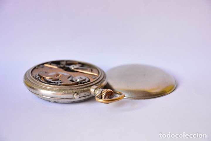 Relojes de bolsillo: Reloj de bolsillo antiguo Systeme Roskopf - Funciona - Foto 5