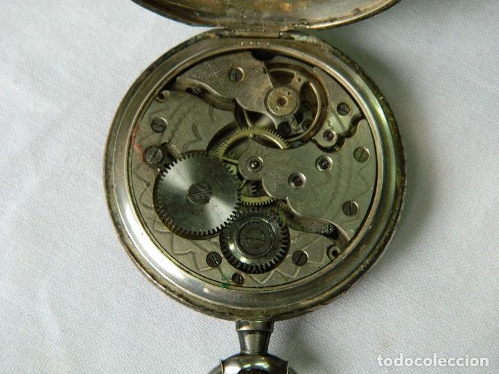 Relojes de bolsillo: RELOJ DE BOLSILLO WATTMAN .PLATA - Foto 4