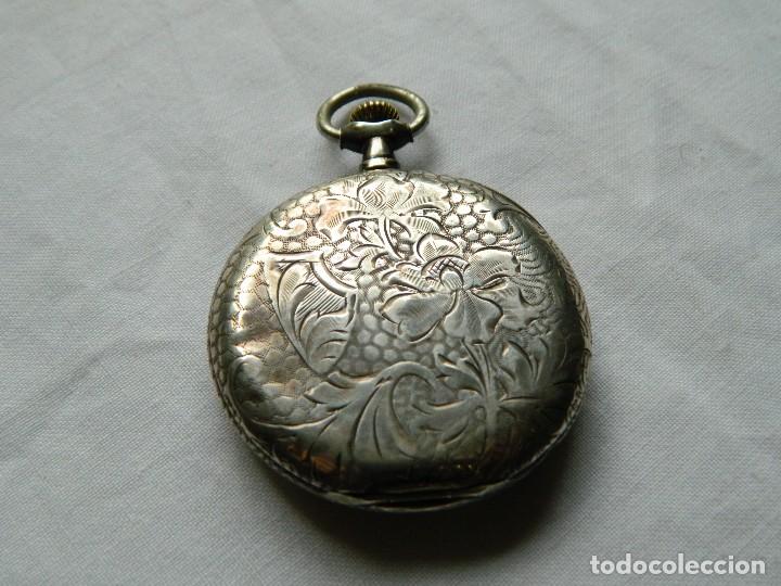Relojes de bolsillo: RELOJ DE BOLSILLO WATTMAN .PLATA - Foto 5