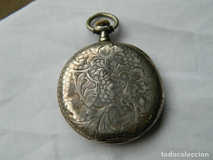 Relojes de bolsillo: RELOJ DE BOLSILLO WATTMAN .PLATA - Foto 6