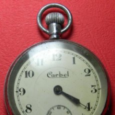 Relojes de bolsillo: RELOJ CABALLERO MARCA CARBEL - MADE IN SWISS - TAPA NO ENCAJA - VOLANTE GIRA LIBRE - 50 MM