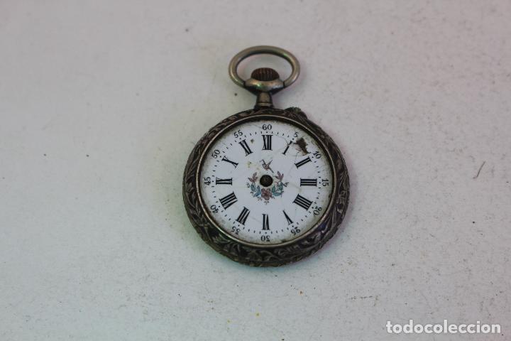 Relojes de bolsillo: reloj de bolsillo en plata de ley - Foto 1