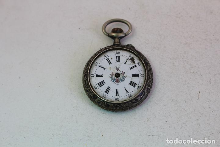 Relojes de bolsillo: reloj de bolsillo en plata de ley - Foto 3